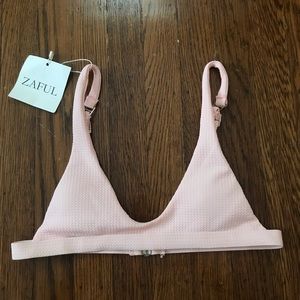 Zaful light pink bikini top